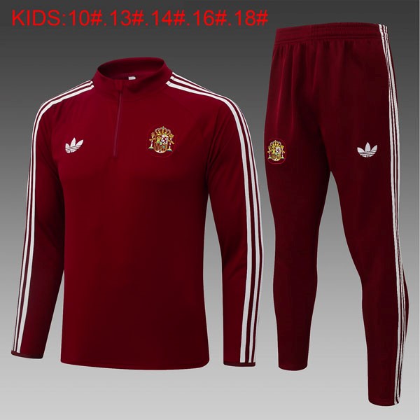 Ninos Sudadera De Training España 2026 2027 Rojo 4